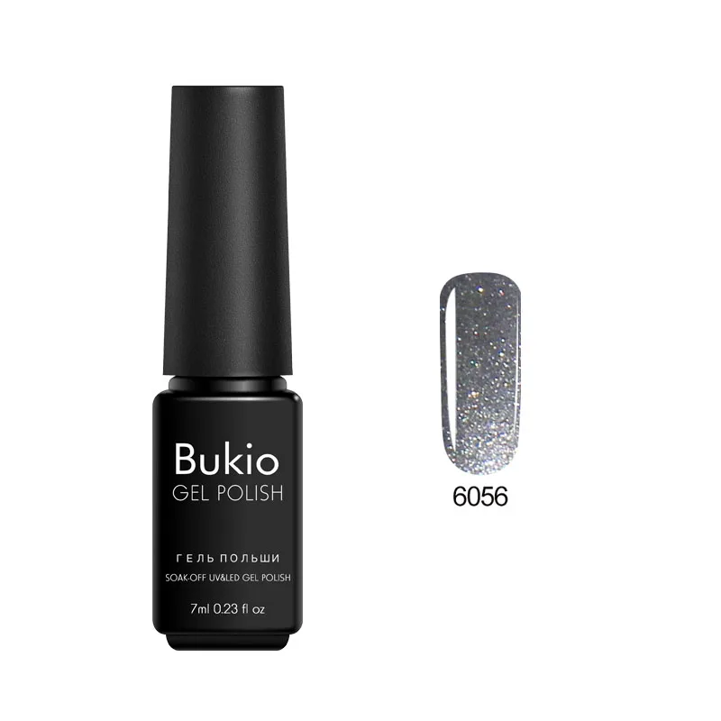 Bukio 3 в 1 гель один шаг лак для ногтей Полупостоянный Esmalte гель лак все для маникюра для дизайна ногтей 7 мл - Цвет: 6056