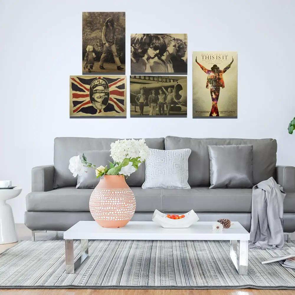 Крафт бумажные картины рисование постер офисное искусство ремесло большой