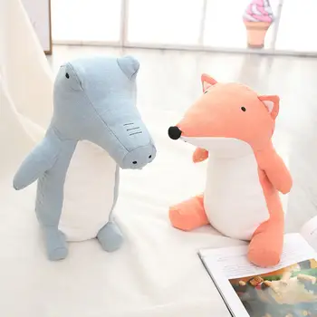 

Nordic INS Fox Pig Plush Stuffed Toy White Unicorn Soft Toy Doll Baby Nursery Bedroom Decor Children Sleeping toy