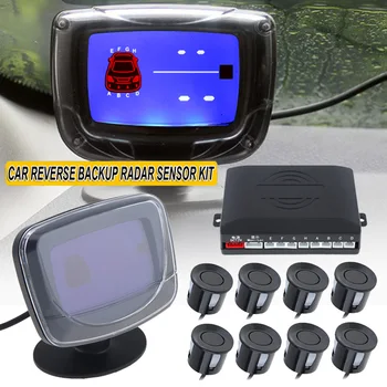 

Car Auto LED Parking Sensor Reverse Backup Car Parking Radar Monitor Backlight Display With 8 Sensors