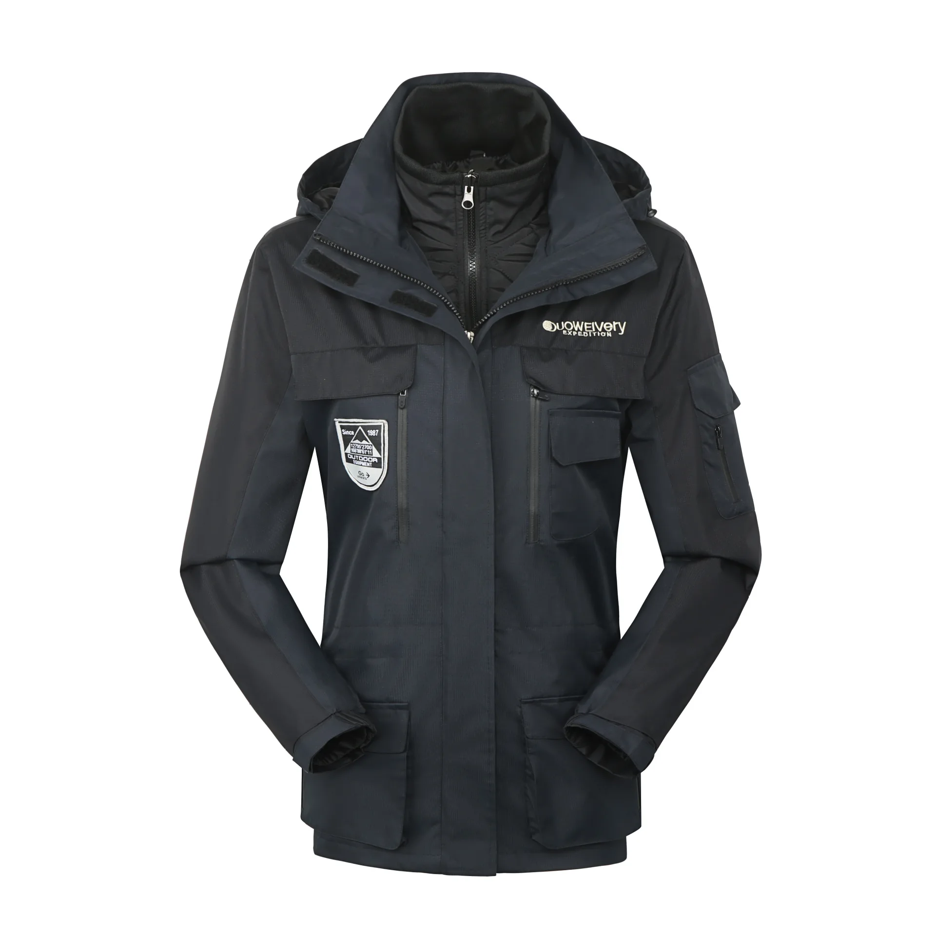 Mid-length WOMEN'S GORE-TEX Jacket Three-in-One Korean-style Two-Piece Set Couples Deconstructable Outdoor Large Size Hooded Mou
Mid-length WOMEN'S GORE-TEX Jacket Three-in-One Korean-style Two-Piece Set Couples Deconstructable Outdoor Large Size Hooded Mou
