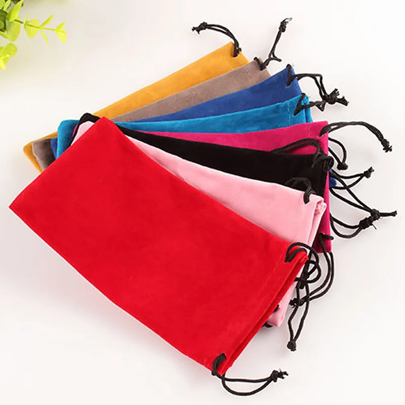 1pc 18x9cm Velvet Bag Big Jewelry Bag Bracelet Candy Jewelry Packaging