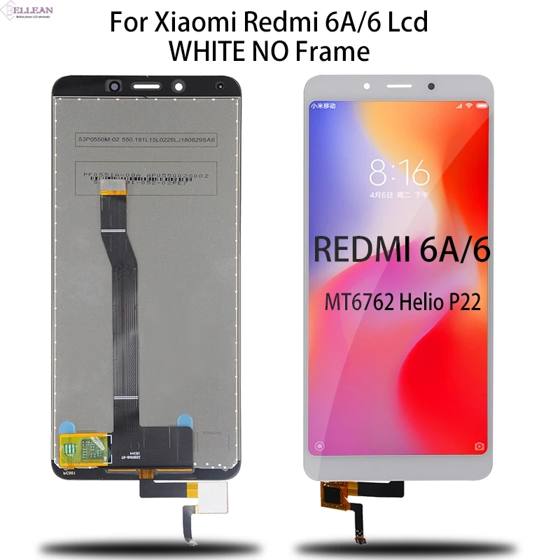 Dinamico скидка 5,45 дюйма для Xiaomi Redmi 6 Lcd 6A дисплей кодирующий преобразователь сенсорного экрана в сборе с рамкой - Цвет: White No Frame