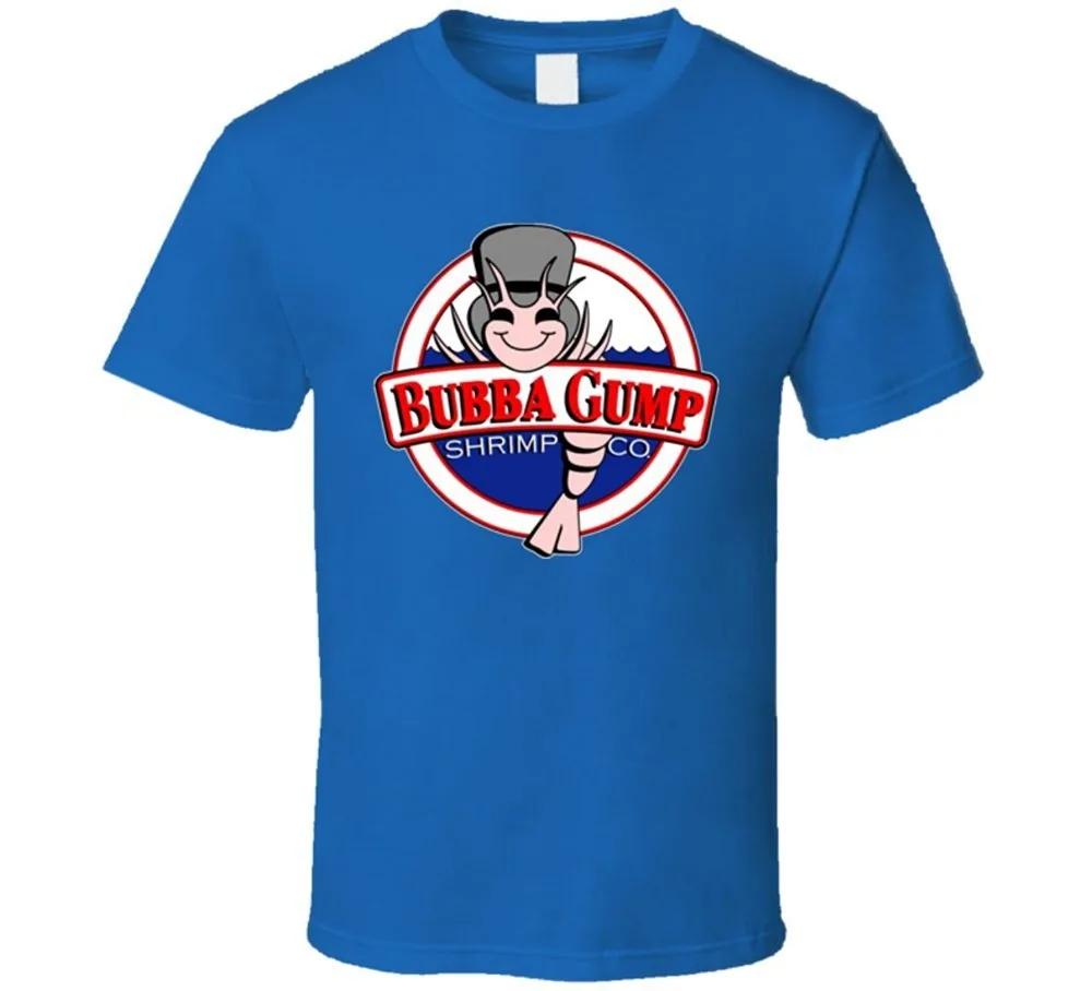 Summer Style Fashion Forrest Bubba Gump Shrimp Company Movie T Shirt Casual Clothing | Мужская одежда
