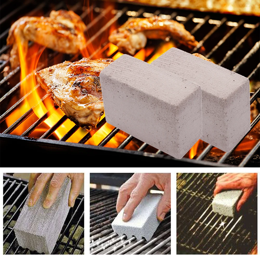 1 pc BBQ Cleaning Stone Non Slip Handheld Odorless Grill Clean ...