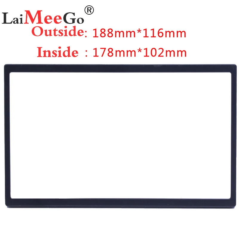 

Double Din Car Radio Stereo Fascia Panel Stereo DVD Frame Adaptor Fitting Kit Frame Replacement Van Universal Car Auto