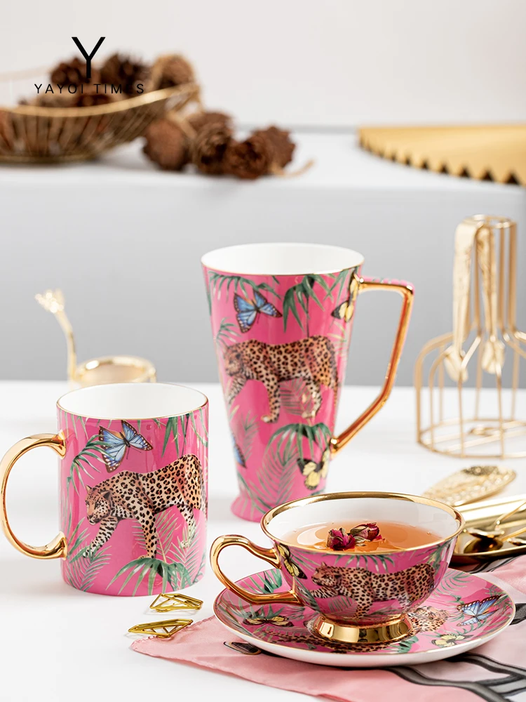Gold Painted Bone China Coffee Set Noble Porcelain Tea Ceramic Pot Mug Sugar Bowl Creamer Teapot Milk Jug Teaset Cup | Дом и сад