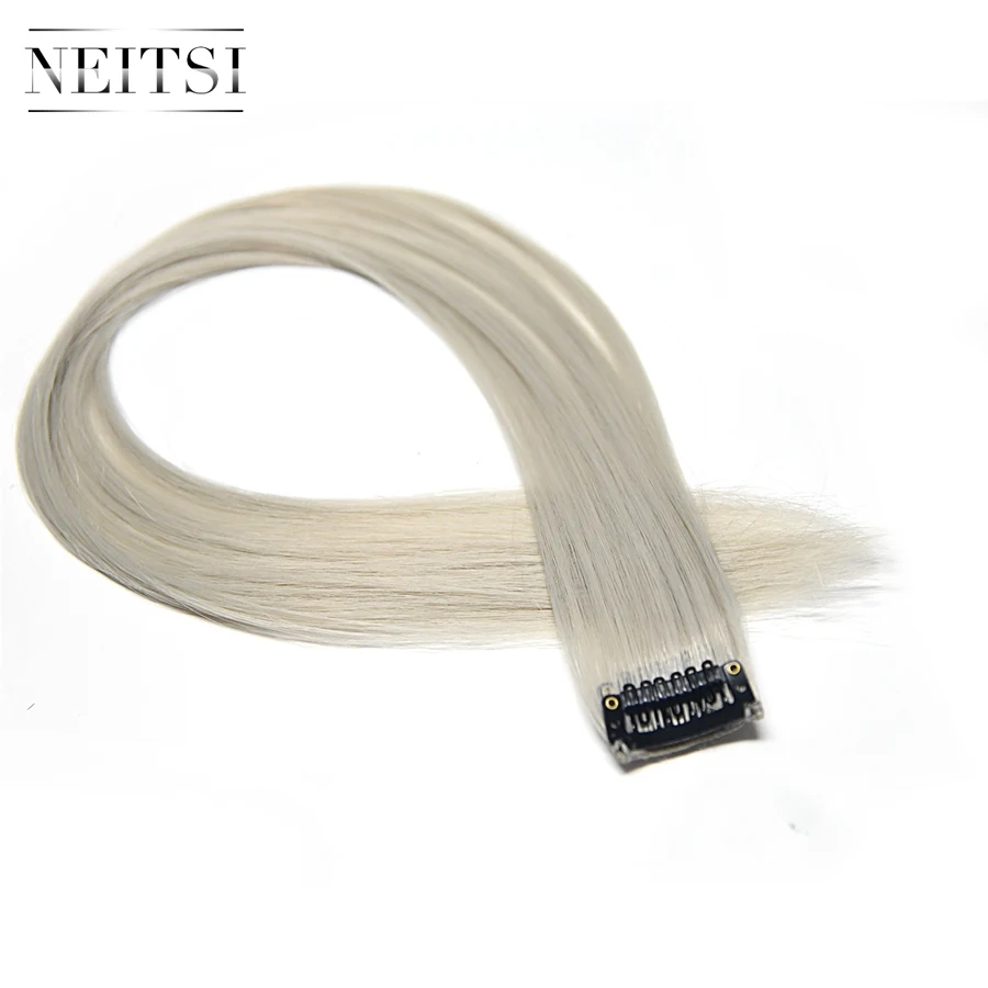 Neitsi 20 ''набор синтетических волос для наращивания прямые длинные клипсы