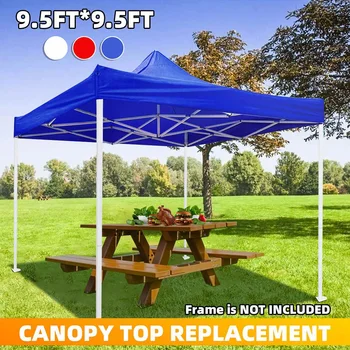 

Gazebo Top Cover Waterproof Garden Gazebo Canopy Outdoor Marquee Market Replacement Tent Shade Party Pawilon Ogrodowy 9.5x9.5ft