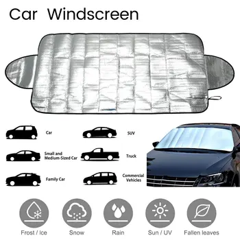 

147x70cm Car Windshield Sunshades SUV Magnetic PE Shade Snow Block Windshield Ice Cover Dust Sun Shade Protector in All Weather