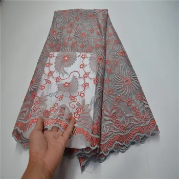 

French Net Lace Fabric 2020 Latest African Lace Fabric With Stones Embroidery High quality Nigerian Mesh Tulle Lace Fabric