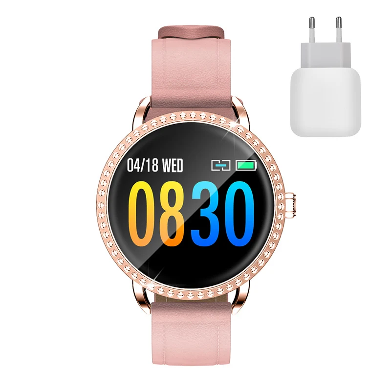 Charger Pink H7 Смарт-часы для женщин IP67 Водонепроницаемый Мониторинг Артериального Давления сердечного ритма фитнес-трекер Браслет Для Xiaomi huawei PK H1 - Цвет: Charger Pink