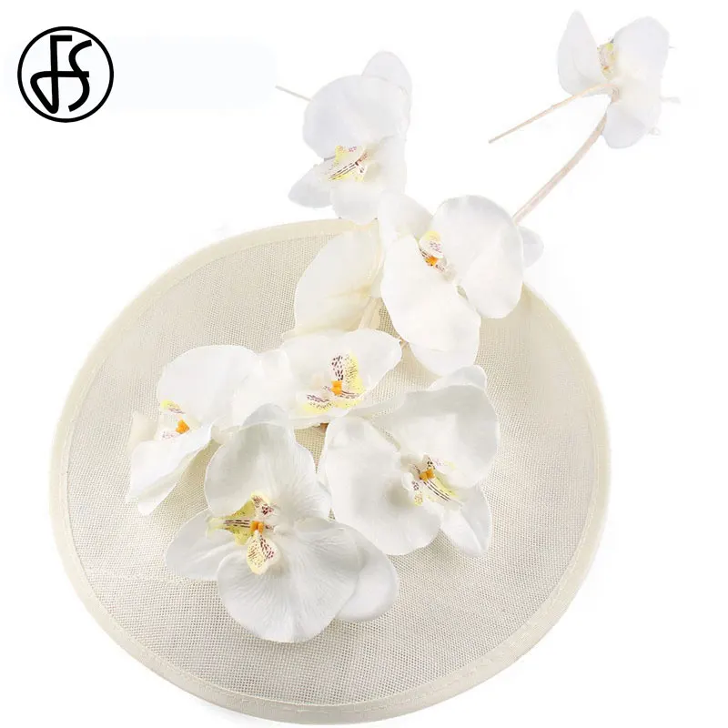 FS Sinamay “Цветок” с крупными для торжественного случая женская шляпа свадьбы