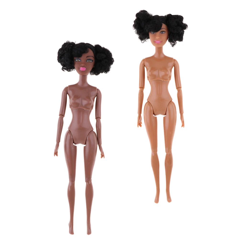 polyarticular turnable  african-american doll body for dolls 31cm