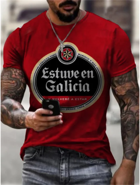 New 2022 Summer Eagle Men 3D Printed Men's Casual Harajuku T-shirt Round Neck Loose Oversized Muscle Streetwear Men's T-shirt