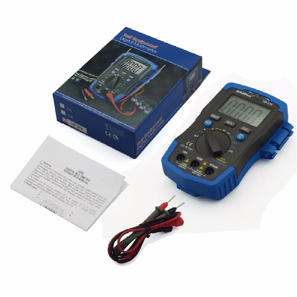HoldPeak DC/AC мини цифровой мультиметр HP 37A 1999 6000 Сопротивление Емкость Частота
