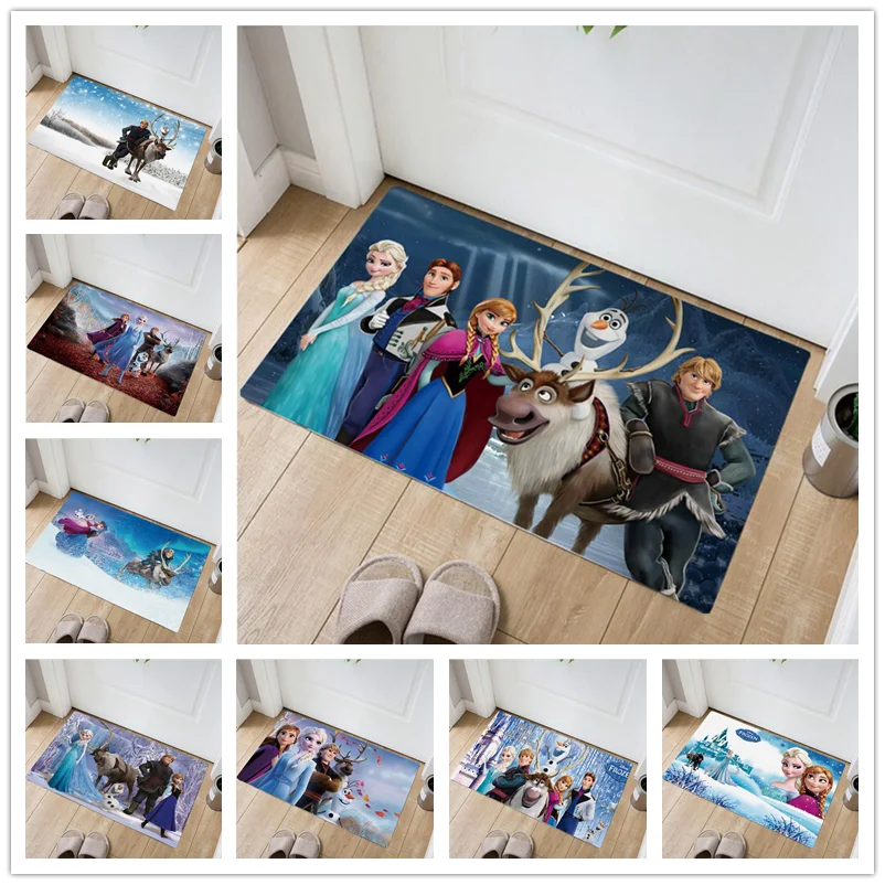 Нескользящий коврик для дверей Disney Frozen Anna Elsa детский мальчиков и девочек