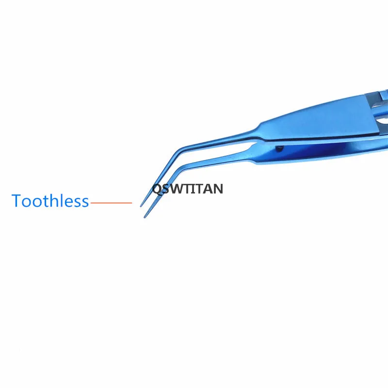 New Titanium Mcpherson Tying Forcep standard Tweezers ophthalmic surgical instrument Angled/ straight shafts 108mm long