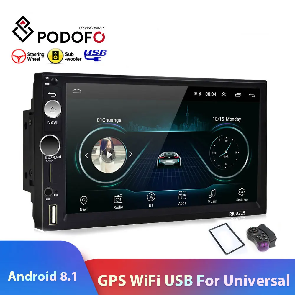  Podofo 2din Android8.1 7