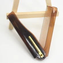 

Foldable Comb Folding Pocket Clip Hair Moustache Beard Comb Fashion Men Women Handmade Massage Hair Brush hair comb
