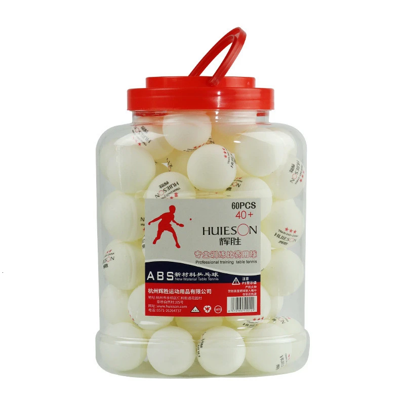 HUIESON 60 шт/ведро профессиональные 3 звезды мячи для настольного тенниса D40+ мм 2,8 г материал ABS пластик мяч для пинг-понга для взрослых