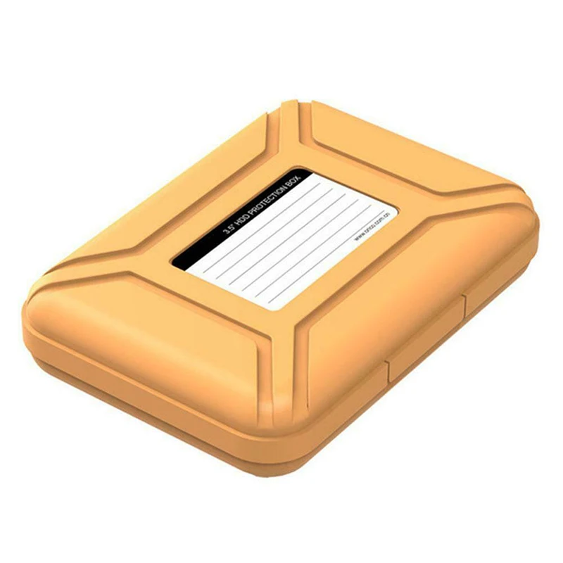 3,5 дюймов защитная коробка для внешнего жесткого диска мобильный жесткий диск жесткое защитное покрытие H-best - Цвет: orange