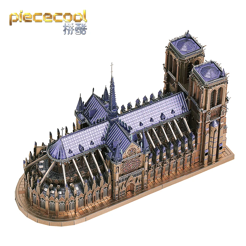 IRON STAR 3D metal puzzle Notre-Dame de Paris model Assembly Model DIY 3D Laser 