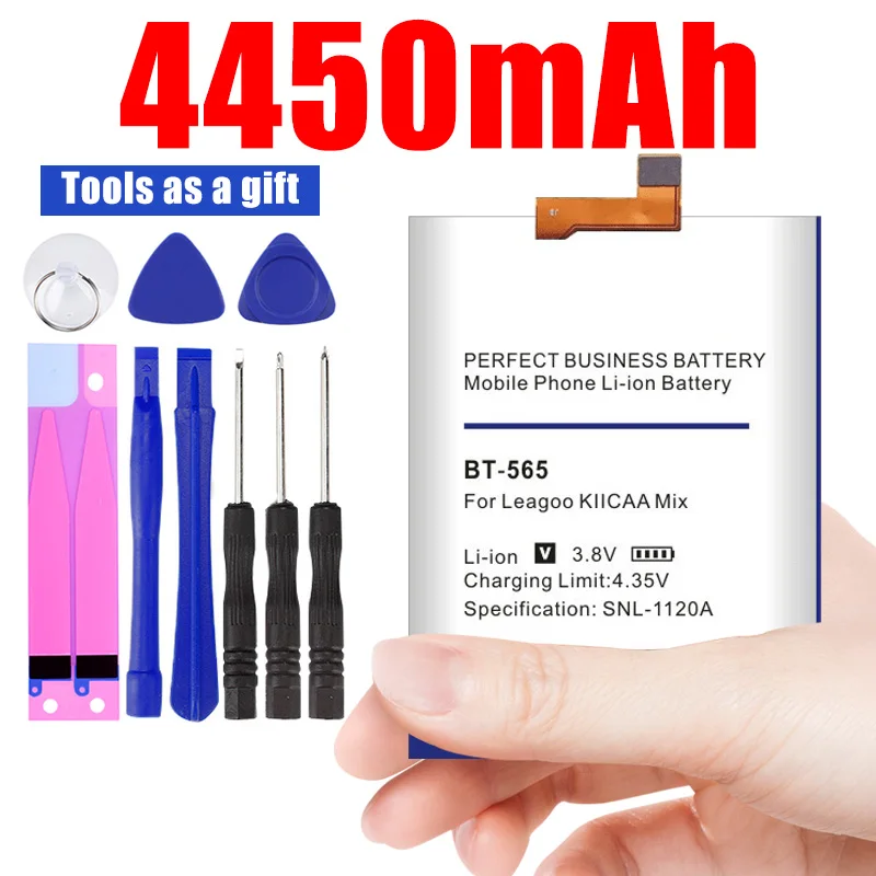 BT-565 4450mAh Replacement Batteries For Leagoo KIICAA Mix T5 T5C Smart Phone Battery+ free gfit