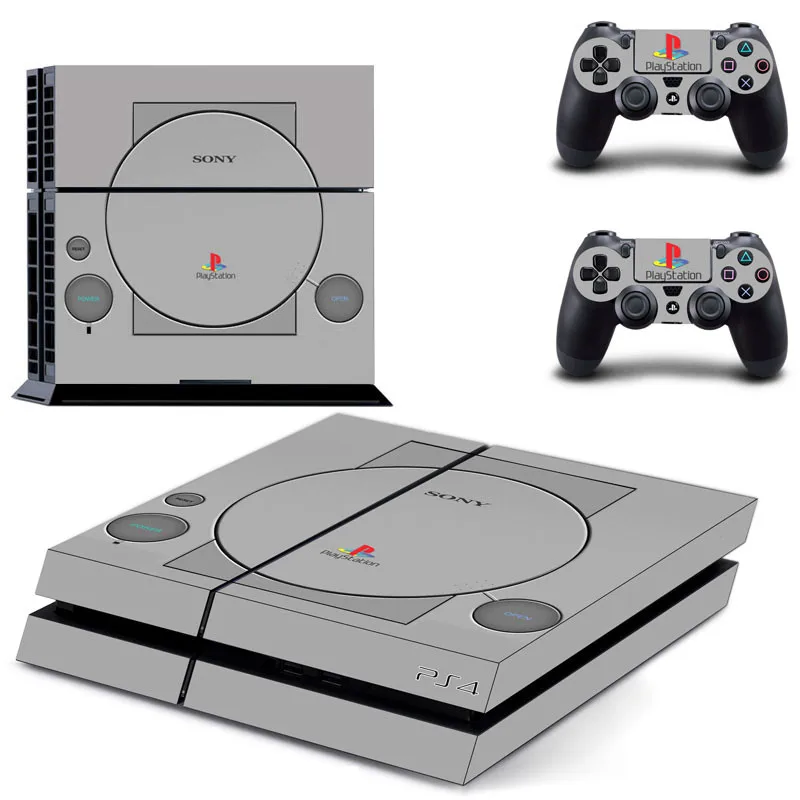 PS1 стиль PS4 наклейка s Play station 4 кожа PS 4 наклейки Наклейки Обложка для playstation 4 PS4 консоль и контроллер Скины Виниловые