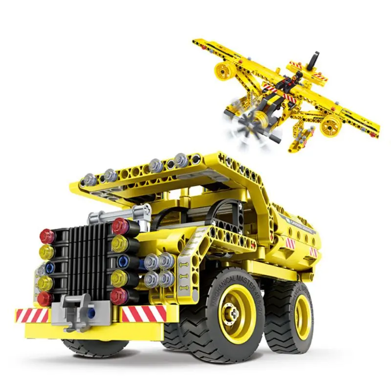 

2 in 1 3D DIY Car Assembled Blocks Toy Engineering Vehicle Models Play Set