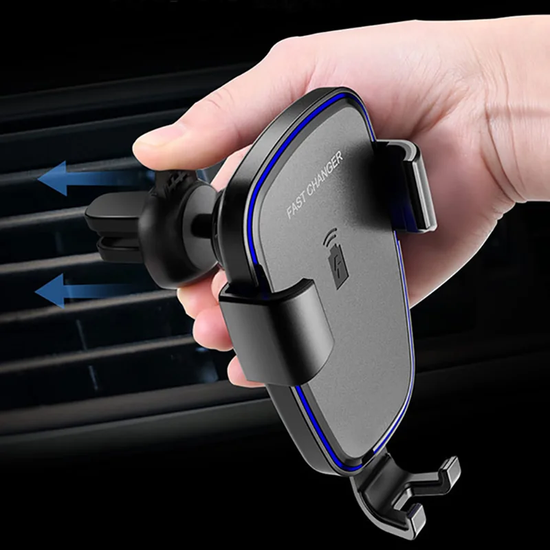 10 Вт Быстрое QI Беспроводное Автомобильное зарядное устройство Gravity Air Vent Автомобильный Мобильный держатель для iPhone X 8 для samsung S9 S8 Быстрая Зарядка крепление