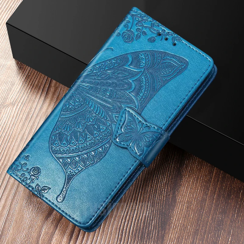 Leather Flip Wallet Case Redmi 5 Plus 6A 7A 8A 8 Note 8T 8 7 6 5 Pro For Xiaomi Mi A3 A2 9 Lite SE Mi 9T K20 3D Butterfly Cover xiaomi leather case card Cases For Xiaomi