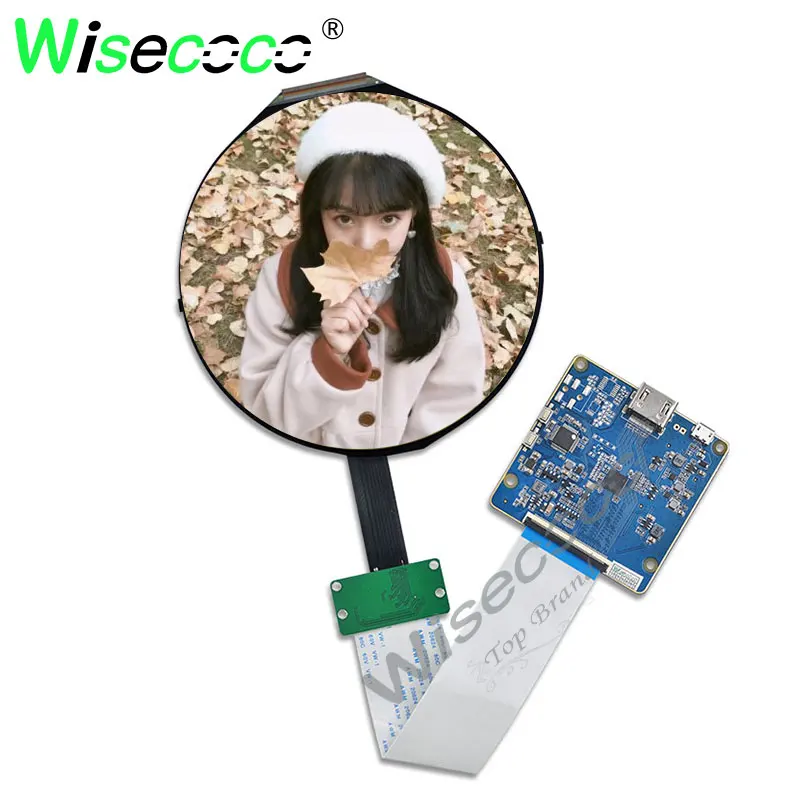 

for robot's eyes watch display1080*1080 5 inch round LCD screen 400 high brightness with micro USB mipi HDMI driver board