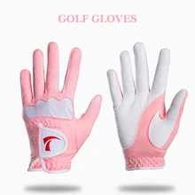 

TTYGJ Gloves Ladies Fiber Cloth Golf Gloves for Caddies Both Hands Soft and Breathable Velcro Ladies Wear 여자 골프옷