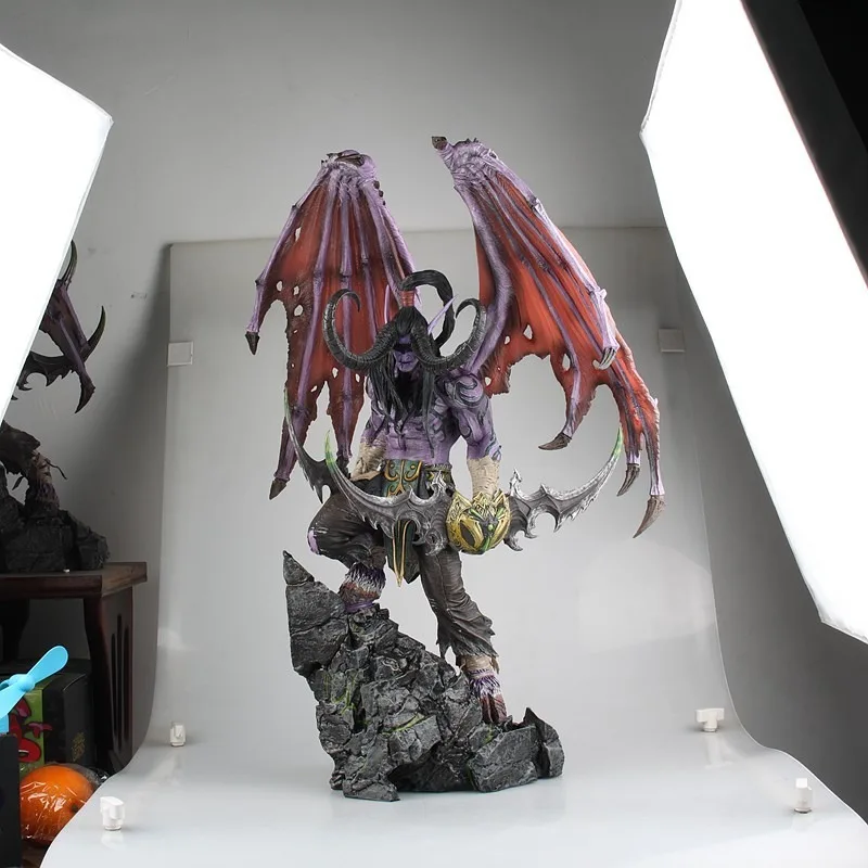 Ограниченная Коллекция фигурок большого размера WOW Illidan GK из смолы Коллекционная