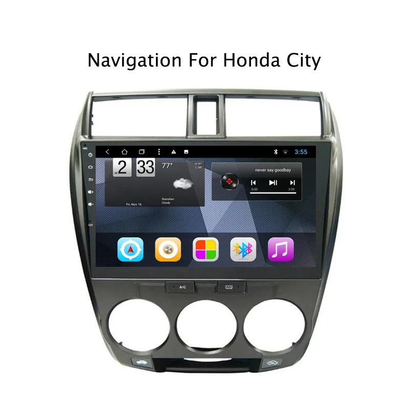 Восьмиядерный Android 8 1 Автомобильная dvd-навигационная система для Honda City 2008-2014