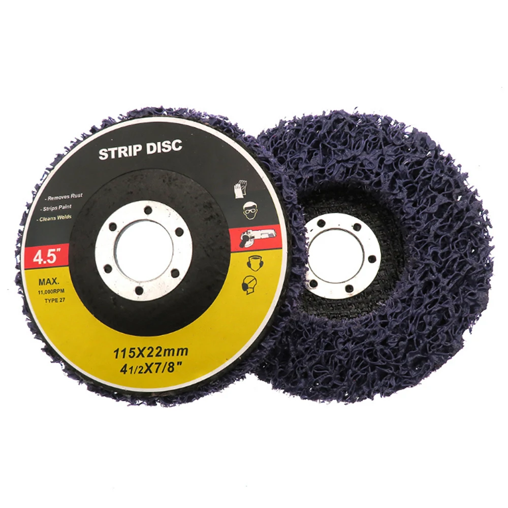 

1Pcs 4.5" 115mm Poly Strip Disc Abrasive Wheel Paint Rust Remover Clean Grinding Wheels For Angle Grinder Car Truck Motorcycles