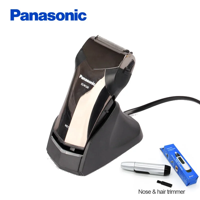 Бритва Panasonic ES-RC60 электрическая с двойной головкой для влажного и сухого бритья
