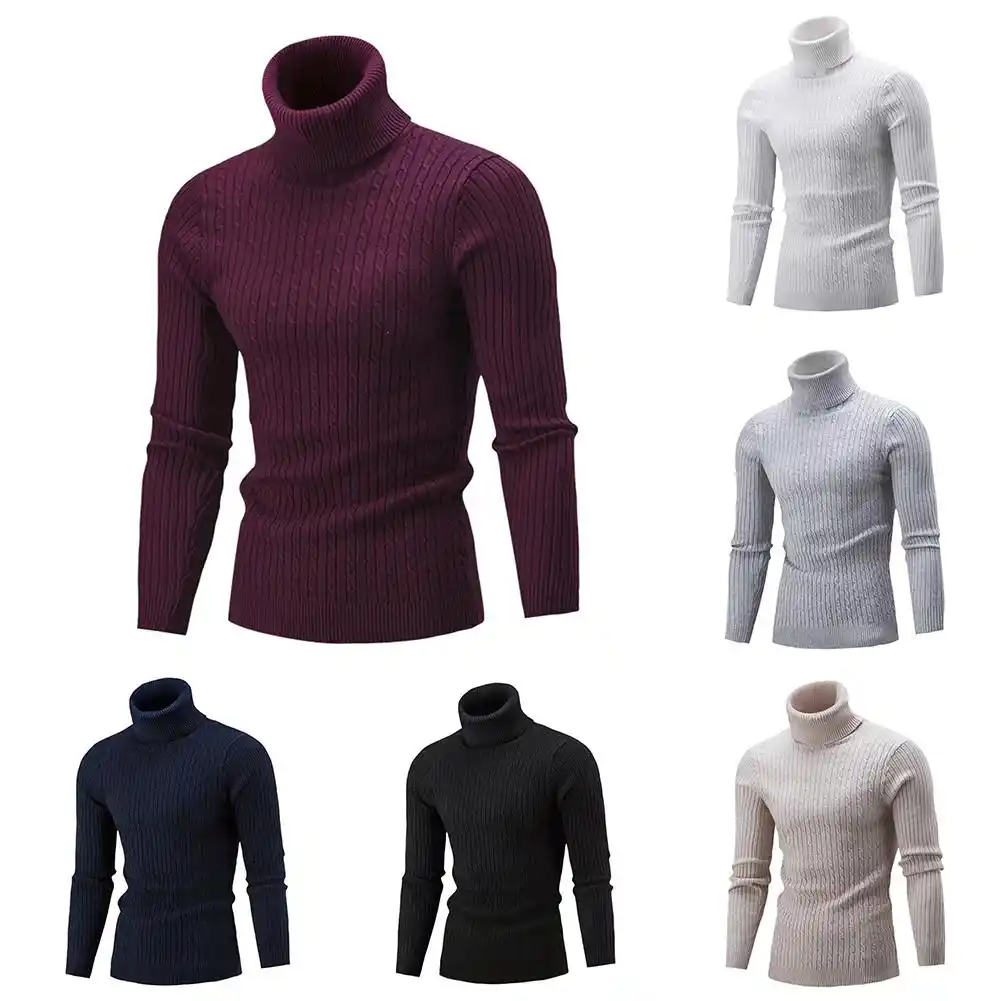 camisas de cuello alto para hombres