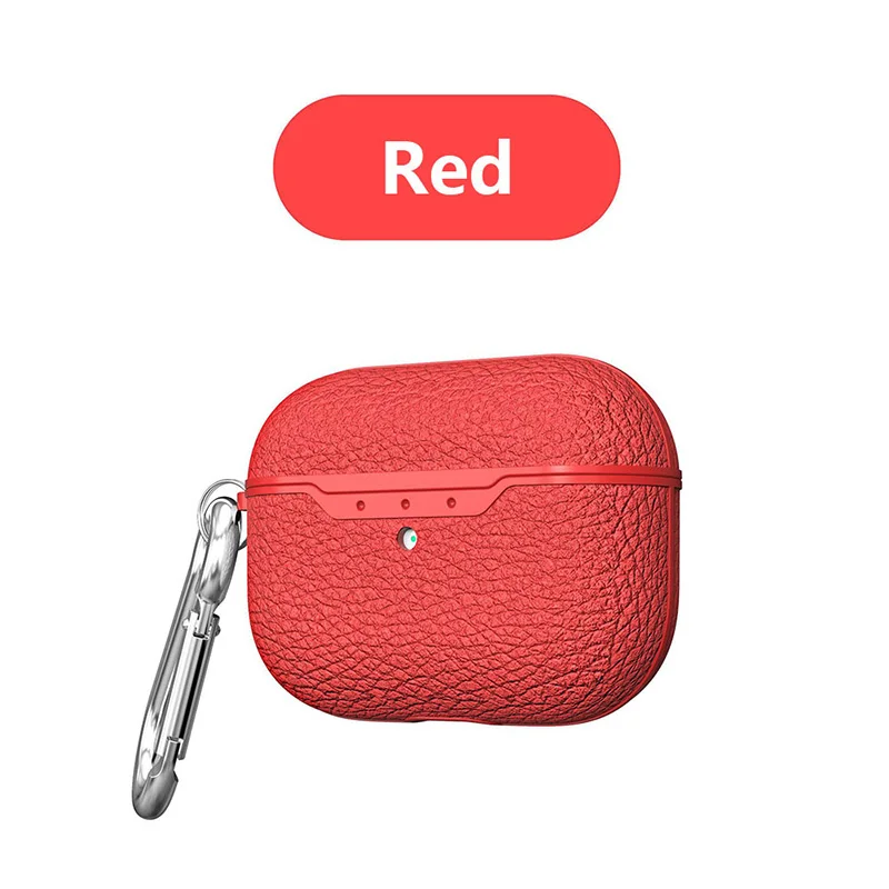 Беспроводной Bluetooth футляр для наушников для Airpods Pro Чехол тонкий противоударный мягкий чехол для Airpod Pro Чехол с брелком - Цвет: B Red