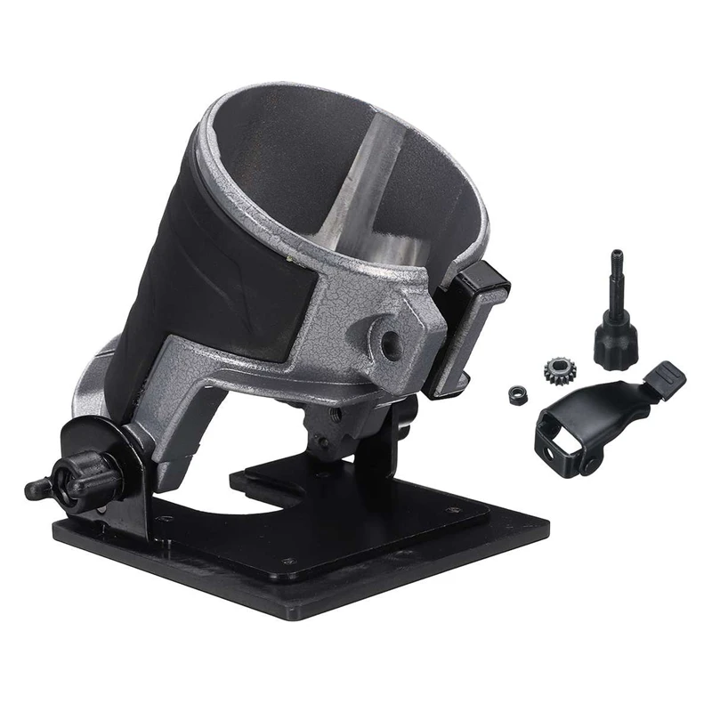 

Adjustable Balance Trimmer Base Shield Wood Work Shank Trim Router Edge Molding Metal + Plastic Power Tool Parts 8.9x8.9cm