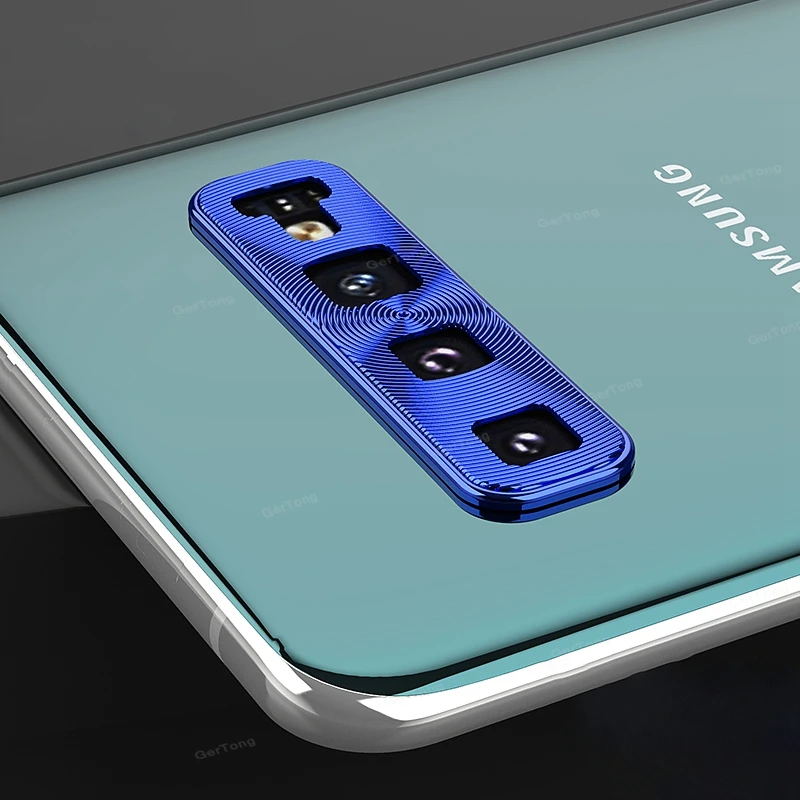 Blue Защитная крышка для объектива камеры для samsung Galaxy S10 Plus S10e кольцо покрытие алюминия чехол для камеры samsung S 10 S10 e - Цвет: Blue