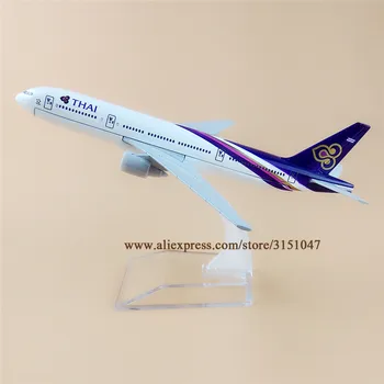 

Alloy Metal Air Thai B777 Airlines Airplane Model Thailand Boeing 777 Airways Plane Model Aircraft Kids Gifts 16cm