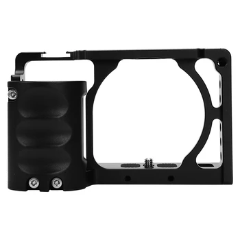 

New Durable Aluminum Alloy Video Camera Cage + Hand Grip Kit Film Making System with Cable Clamp, for Sony A6000 A6300 A6500 NEX