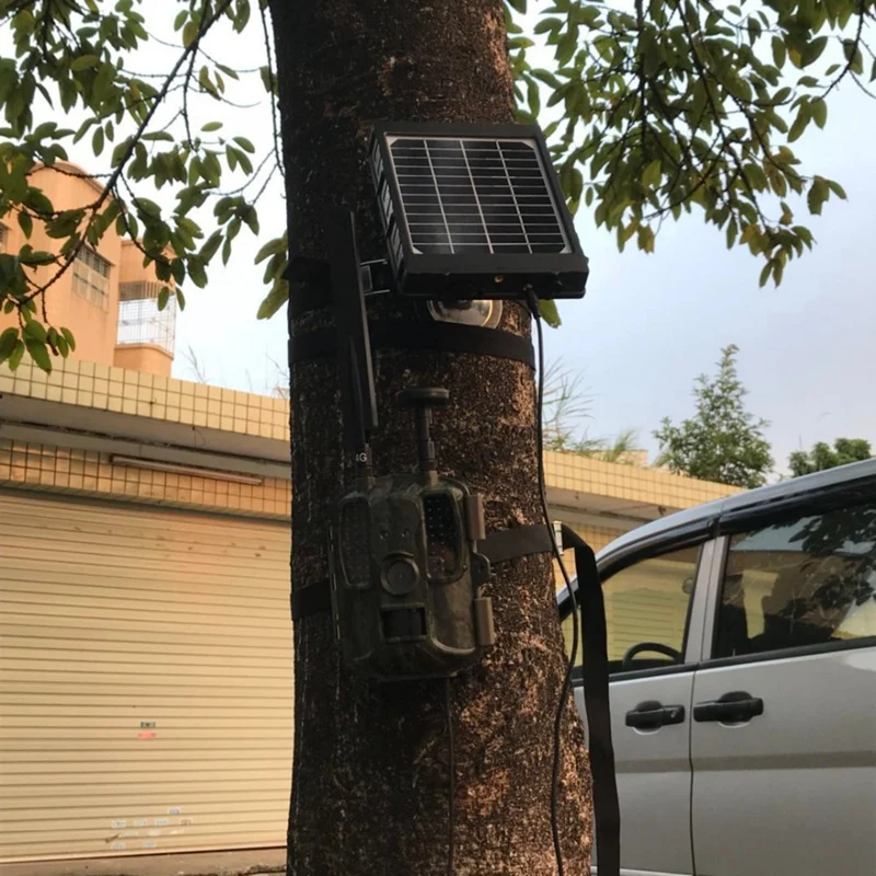 Солнечная панель 3000Mah 3W для 4G охотничья камера фото ловушки Дикая камера внешнее солнечное зарядное устройство с алюминиевой батареей