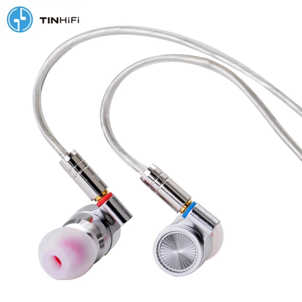 TIN HIFI T4 In Ear Earphone 10mm Carbon Nanotube CNT Dynamic Driver IEM Sport Bass DJ Metal Headset MMCX Cable TINHIFI T3 T2 | Электроника