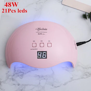 

Nail Dryer For Nail LED UV Lamp 48W For All Gels 21 Leds UV Lamp for Nail Machine Curing 30s/60s/99s Timer Varnish