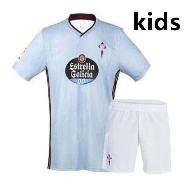 19 20 Детский комплект Celta Vigo футбольные майки MENDEZ S. GOMEZ SISTO IAGO ASPAS BOUFAL Celta de Vigo Camiseta Детская рубашка