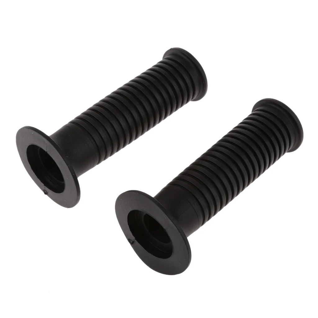 1 Pair Soft Rubber Open End Motorcycle Grips (Black), Fits 7/8inch Handlebars for BMW R1150 GS R RT R1200RT R1100GS/RT/R/S