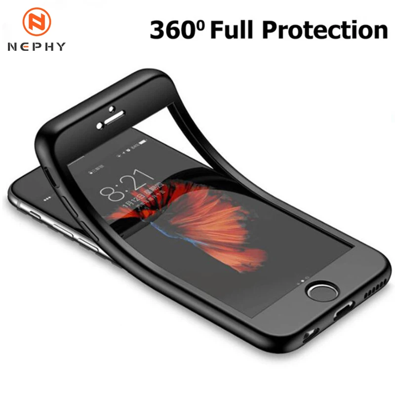 Чехол для телефона с полной защитой на 360 градусов iPhone 6 S s 7 8 Plus 5 5S SE 2020 X XS Max XR 7Plus